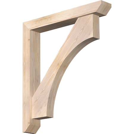 Ekena Millwork Westlake Slat Smooth Bracket w/ Offset Brace, Douglas Fir, 5 1/2"W x 36"D x 40"H BKT0604X36X40WTL06SDF
